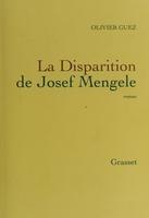 Cover of La disparition de Josef Mengele