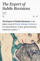 Cover of The Expert of Subtle Revisions