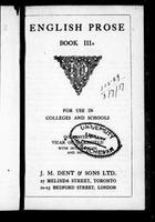 Cover of Goldsmith's The vicar of Wakefield