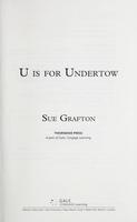 Cover of U is for Undertow (Kinsey Millhone, #21)