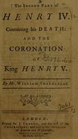 Cover of Henry IV, Part 2