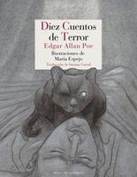 Cover of Diez cuentos de terror (Berenice / Black Cat / Cask of Amontillado / Facts in the Case of M. Valdemar / Fall of the House of Usher / Ligeia / Masque of the Red Death / Pit and the Pendulum / Premature Burial / Tell-Tale Heart)