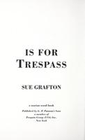Cover of T is for Trespass