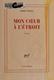 Cover of Mon coeur à l'étroit